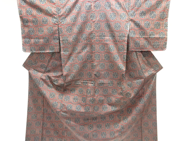 Japanese Kimono / Tsumugi Omeshi Silk